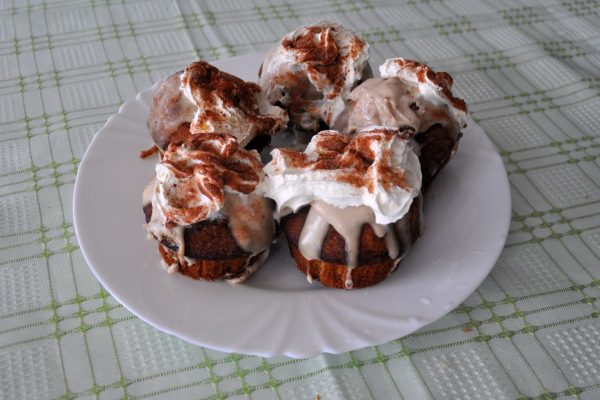 Házi készítésű kávékrémes muffin